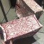 Dior Book Tote Bag In Hydrangea motif Embroidered Red 2019