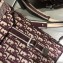 Dior Oblique Embroidered Canvas Backpack Bag Burgundy 2019