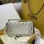 Fendi All-Over FF Logo Medium Baguette Bag in PU White 2019