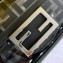 Fendi All-Over FF Logo Mini Baguette Bag in PU Black 2019