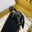 Fendi All-Over FF Logo Mini Baguette Bag in PU Black 2019