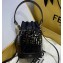 Fendi FF Logo Mon Tresor Mini Bucket Bag in PU Black 2019