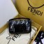 Fendi All-Over FF Logo Mini Baguette Bag in PU Black 2019