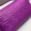 Fendi All-Over FF Motif Leather Large Baguette Bag Purple 2019