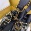 Fendi FF Logo Mon Tresor Mini Bucket Bag in PU Black 2019