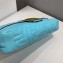 Fendi All-Over FF Motif Leather Large Baguette Bag Pale Blue 2019