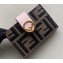Fendi FF Logo Leather Card Holder Pink 2019
