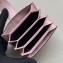 Fendi FF Logo Leather Card Holder Pink 2019