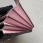 Fendi FF Logo Leather Card Holder Pink 2019