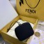 Fendi FF Logo Mon Tresor Mini Bucket Bag in PU Black 2019