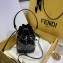 Fendi FF Logo Mon Tresor Mini Bucket Bag in PU Black 2019