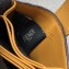 Fendi FF Logo Leather Card Holder Yellow 2019