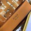 Fendi FF Logo Mon Tresor Mini Bucket Bag in PU Khaki 2019