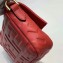 Fendi All-Over FF Motif Leather Mini Baguette Bag Red 2019