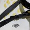 Fendi FF Logo Runaway Small Shopper Tote Bag in PU Black 2019
