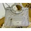 Fendi FF Logo Runaway Small Shopper Tote Bag in PU White 2019