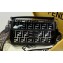 Fendi All-Over FF Logo Medium Baguette Bag in PU Black 2019