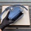 Fendi FF Logo Leather Belt Bag Sky Blue 2019