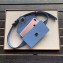 Fendi FF Logo Leather Belt Bag Sky Blue 2019