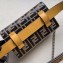 Fendi FF Logo Leather Belt Bag Yellow 2019