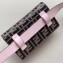 Fendi FF Logo Leather Belt Bag Pink 2019