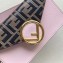 Fendi FF Logo Leather Belt Bag Pink 2019