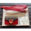 Fendi FF Logo Leather Belt Bag Red 2019