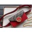 Fendi FF Logo Leather Belt Bag Red 2019