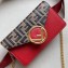 Fendi FF Logo Leather Belt Bag Red 2019
