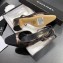 Chanel Heel 6.5cm Slingbacks G31318 Laminated Bronze/Grosgrain Black 2019