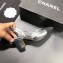 Chanel Heel 6.5cm Slingbacks G31318 Silver/Grosgrain Black 2019