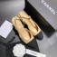 Chanel Heel 6.5cm Slingbacks G31318 Beige/Grosgrain Black 2019