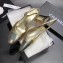 Chanel Heel 6.5cm Slingbacks G31318 Gold/Silver 2019