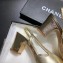Chanel Heel 6.5cm Slingbacks G31318 Gold/Silver 2019