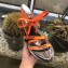 Balenciaga Flat Sandals With Printed Logo Laces Orange 2019