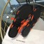 Balenciaga Flat Sandals With Printed Logo Laces Orange 2019