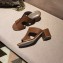 Hermes Heel 5cm Ostia Sandals Brown 2019