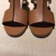 Hermes Heel 5cm Ostia Sandals Brown 2019