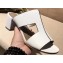 Hermes Heel 5cm Ostia Sandals White 2019