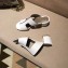 Hermes Heel 5cm Ostia Sandals White 2019
