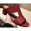 Hermes Heel 5cm Ostia Sandals Red 2019