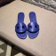 Hermes Lisboa Slipper Sandals Blue 2019