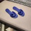 Hermes Lisboa Slipper Sandals Blue 2019