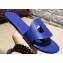 Hermes Lisboa Slipper Sandals Blue 2019