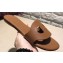 Hermes Lisboa Slipper Sandals Brown 2019