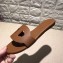 Hermes Lisboa Slipper Sandals Brown 2019