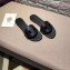 Hermes Lisboa Slipper Sandals Black 2019