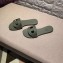 Hermes Lisboa Slipper Sandals Olive Green 2019
