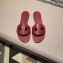 Hermes Lisboa Slipper Sandals Red 2019