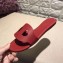 Hermes Lisboa Slipper Sandals Red 2019
